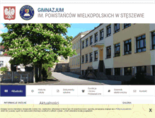Tablet Screenshot of gimnazjum.steszew.pl